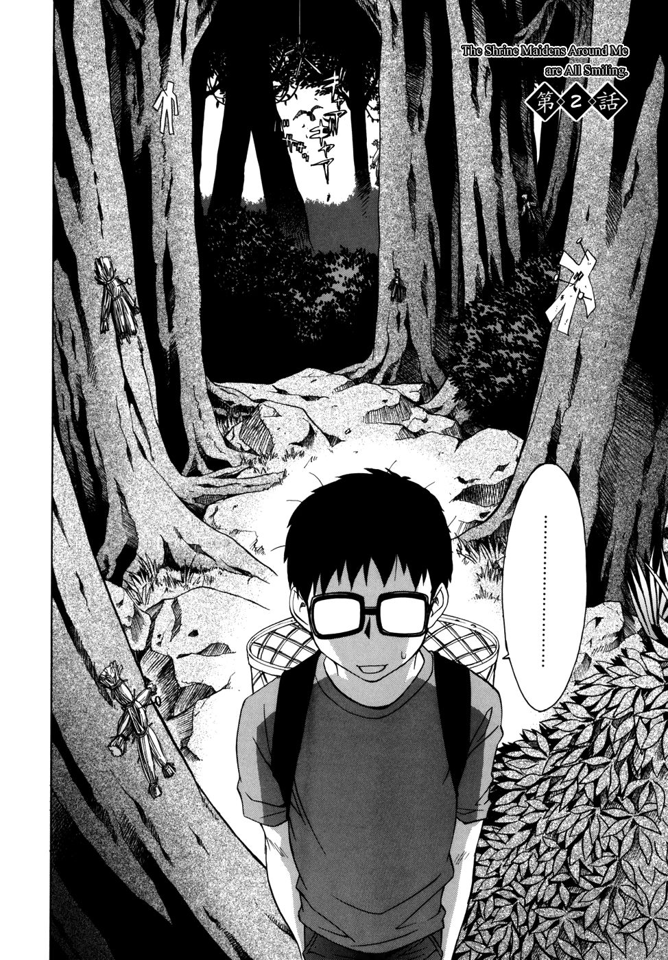 Hentai Manga Comic-Tonari no Miko-san wa Minna Warau-Chapter 2-2
